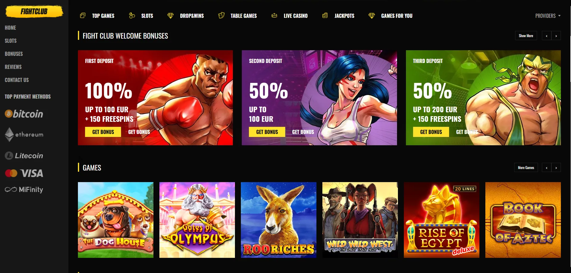 fightclubcasino4 Fight Club Casino Game Library